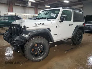 2023 Jeep Wrangler Willys z VIN 1C4HJXAG1PW533390, wystawiony jako Copart lot #50342375 z przebiegiem 50 848 mil mil oraz Szkoda całkowita • Salvage title. Historia ofert i sprzedaży dostępna na DreamBid. Obrazek 1.