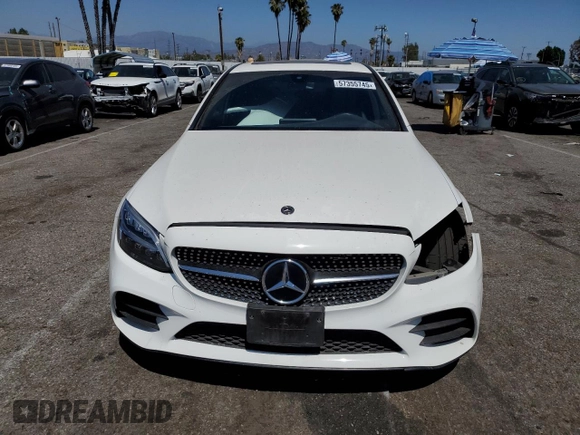 2019 Mercedes-Benz C 300 с VIN 55SWF8DB9KU313733, выставлен на аукционе Copart как лот 57355745 с пробегом 42 301 миль миль и Списание • Salvage title. История ставок и продаж доступна на DreamBid. Изображение 5.