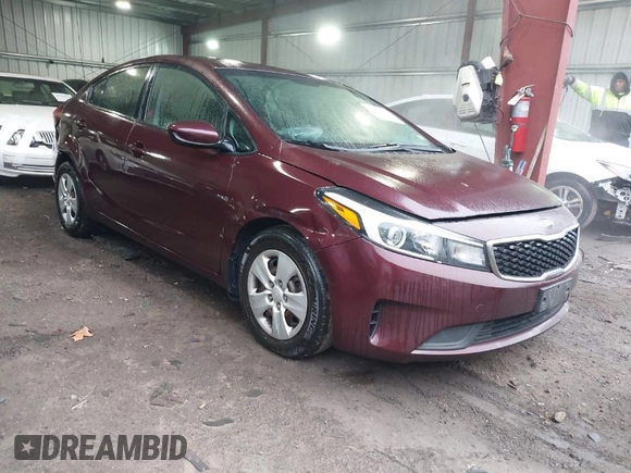 2018 Kia Forte LX with VIN 3KPFK4A79JE258999, listed as a IAAI auction lot 41769396 with 86,597 mi miles. Bid and sale history available at carsss.com. Image 1.
