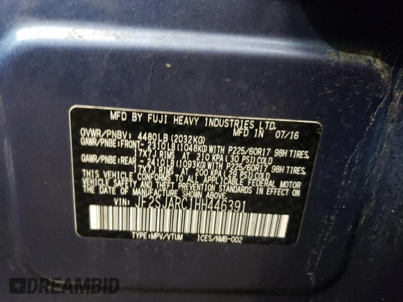 2017 Subaru Forester Limited with VIN JF2SJARC1HH446391, listed as a Copart auction lot 37145983 with 77,392 mi miles. Bid and sale history available at carsss.com. Image 14.