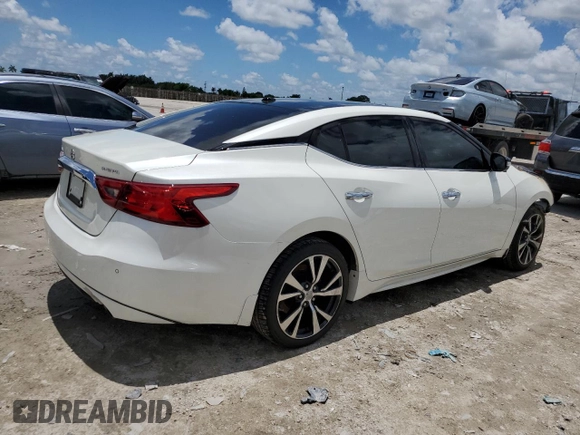 2017 Nissan Maxima SV with VIN 1N4AA6AP8HC436045, listed as a Copart auction lot 55585533 with Not Provided miles and Non Repairable. Bid and sale history available at carsss.com. Image 3.