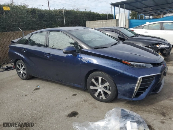 2019 Toyota Mirai with VIN JTDBVRBD6KA006509, listed as a Copart auction lot 45912985 with 29,114 mi miles and Salvage Title. Bid and sale history available at carsss.com. Image 4.