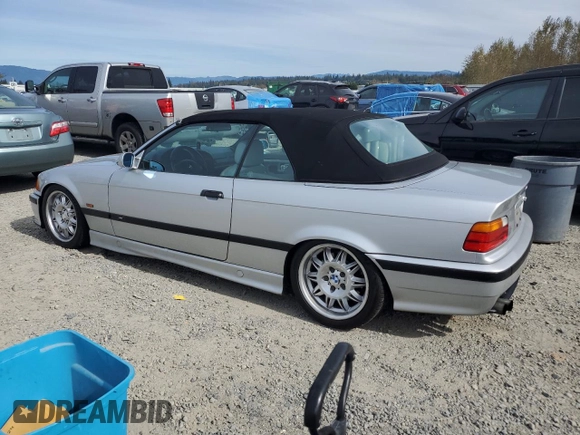 1998 BMW 3 Series M3 with VIN WBSBK0339WEC39546, listed as a Copart auction lot 74293024 with 165,192 mi miles and Salvage Title. Bid and sale history available at carsss.com. Image 2.