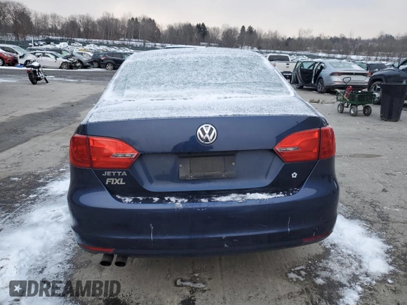 2012 Volkswagen Jetta Sedan S w/Sunroof with VIN 3VW2K7AJ5CM301400, listed as a Copart auction lot 87474244 with 95,200 mi miles and Salvage Title. Bid and sale history available at carsss.com. Image 6.