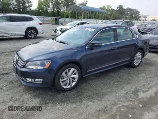 2014 Volkswagen Passat SE with VIN 1VWBN7A3XEC101481, listed as a Copart auction lot 60127455 with 98,205 mi miles and Salvage title. Bid and sale history available at DreamBid. Image 1.