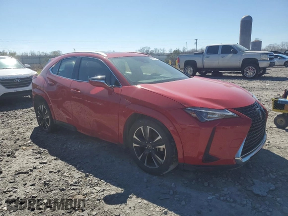 2022 Lexus UX with VIN JTHP3JBH1N2046820, listed as a Copart auction lot 46188775 with 87,613 mi miles and Salvage Title. Bid and sale history available at carsss.com. Image 4.