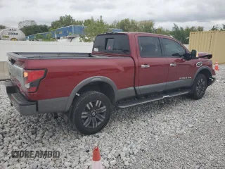 2020 Nissan Titan XD Platinum Reserve with VIN 1N6AA1FB1LN507719, listed as a Copart auction lot 73287624 with 52,892 mi miles and Salvage Title. Bid and sale history available at carsss.com. Image 3.