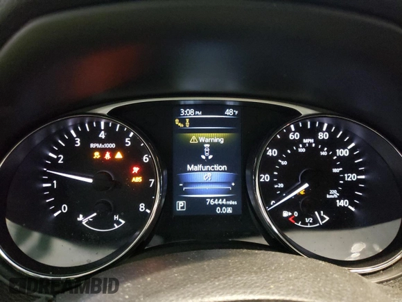 2016 Nissan Rogue SL with VIN 5N1AT2MV9GC738798, listed as a Copart auction lot 52152975 with 76,444 mi miles and Salvage Title. Bid and sale history available at DreamBid. Image 9.