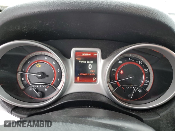 2016 Dodge Journey SXT with VIN 3C4PDDBG9GT242044, listed as a Copart auction lot 47398955 with 197,275 mi miles and Clean Title. Bid and sale history available at carsss.com. Image 9.