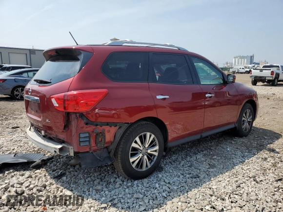 2018 Nissan Pathfinder S with VIN 5N1DR2MN7JC614550, listed as a Copart auction lot 60721215 with 135,189 mi miles and Salvage title. Bid and sale history available at DreamBid. Image 3.