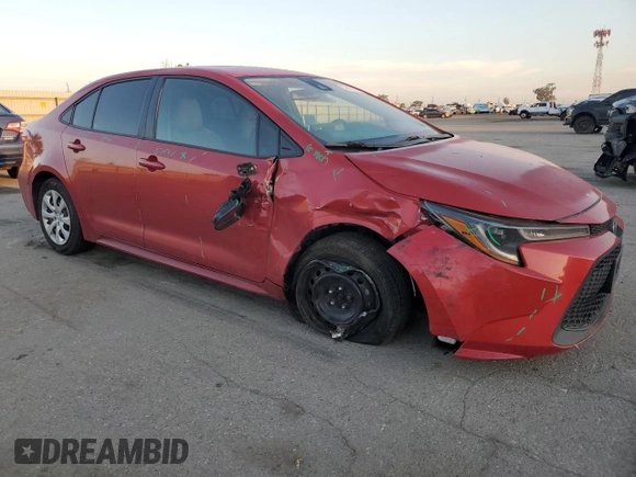 2021 Toyota Corolla LE with VIN 5YFEPMAE4MP166567, listed as a Copart auction lot 52805805 with 81,209 mi miles and Salvage Title. Bid and sale history available at DreamBid. Image 4.