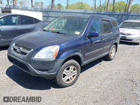 2002 Honda CR-V EX with VIN SHSRD78882U012165, listed as a IAAI auction lot 42162827 with 182,501 mi miles. Bid and sale history available at carsss.com. Image 2.