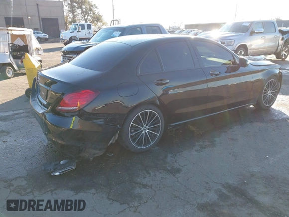2020 Mercedes-Benz C 300 with VIN W1KWF8DB4LR594133, listed as a IAAI auction lot 41018736 with 43,437 mi miles and . Bid and sale history available at carsss.com. Image 4.
