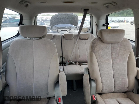 2009 Kia Sedona LX with VIN KNDMB233X96286866, listed as a Copart auction lot 72221534 with 157,212 mi miles and Salvage Title. Bid and sale history available at DreamBid. Image 10.