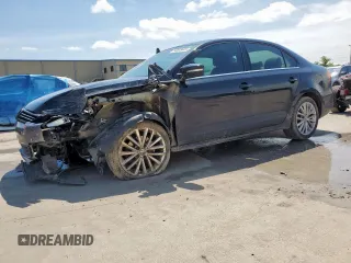 2011 Volkswagen Jetta SEL with VIN 3VWLX7AJ3BM368503, listed as a Copart auction lot 58865645 with 200,001 mi miles and Salvage title. Bid and sale history available at DreamBid. Image 1.