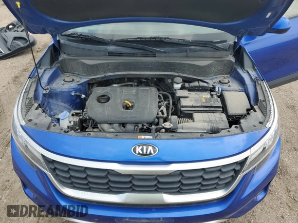 2021 Kia Seltos LX with VIN KNDEPCAA6M7176235, listed as a Copart auction lot 60314545 with 30,819 mi miles and Salvage title. Bid and sale history available at DreamBid. Image 12.