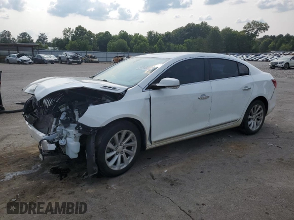 2016 Buick LaCrosse Leather with VIN 1G4GB5G39GF169779, listed as a Copart auction lot 58906245 with 140,639 mi miles and Salvage title. Bid and sale history available at DreamBid. Image 1.