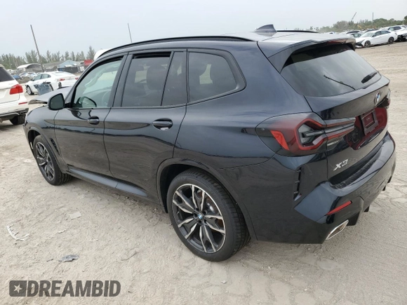 2024 BMW X3 sDrive30i with VIN 5UX43DP05R9W74853, listed as a Copart auction lot 51118215 with Not Provided miles and Non Repairable. Bid and sale history available at DreamBid. Image 2.