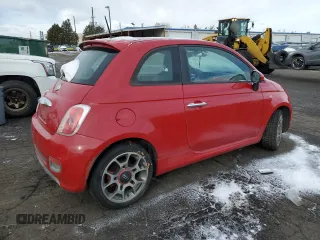 2012 FIAT 500 Sport with VIN 3C3CFFBR8CT123504, listed as a Copart auction lot 42262965 with 137,447 mi miles and Clean title. Bid and sale history available at DreamBid. Image 3.
