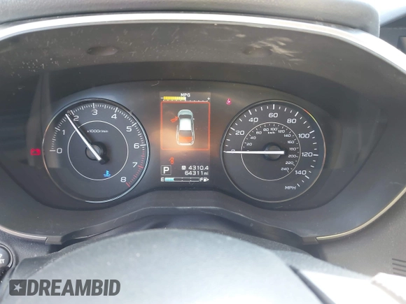 2019 Subaru Impreza Premium z VIN 4S3GTAD67K3741323, wystawiony jako IAAI lot #41979934 z przebiegiem 64 311 mil mil oraz . Historia ofert i sprzedaży dostępna na DreamBid. Obrazek 16.