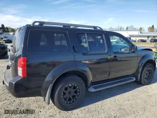 2008 Nissan Pathfinder S with VIN 5N1AR18U58C643909, listed as a Copart auction lot 47435565 with 210,390 mi miles and Salvage Title. Bid and sale history available at carsss.com. Image 3.