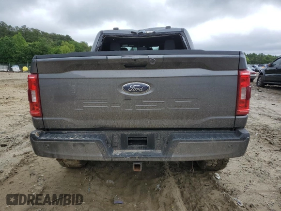 2022 Ford F-150 XL with VIN 1FTFW1E54NFC33872, listed as a Copart auction lot 57719805 with 56,329 mi miles and Salvage title. Bid and sale history available at DreamBid. Image 6.
