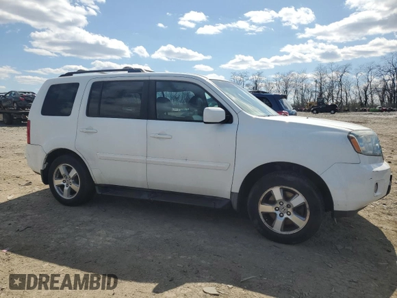 2009 Honda Pilot EX-L with VIN 5FNYF48559B032577, listed as a Copart auction lot 48916185 with 206,648 mi miles and Salvage Title. Bid and sale history available at carsss.com. Image 4.