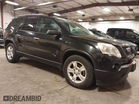 2009 GMC Acadia SLE1 with VIN 1GKEV13DX9J190901, listed as a IAAI auction lot 41932045 with 205,883 mi miles and . Bid and sale history available at carsss.com. Image 1.