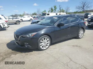 2015 Mazda 3 S Grand Touring with VIN JM1BM1W31F1232260, listed as a Copart auction lot 52382145 with 158,986 mi miles and Salvage Title. Bid and sale history available at DreamBid. Image 1.