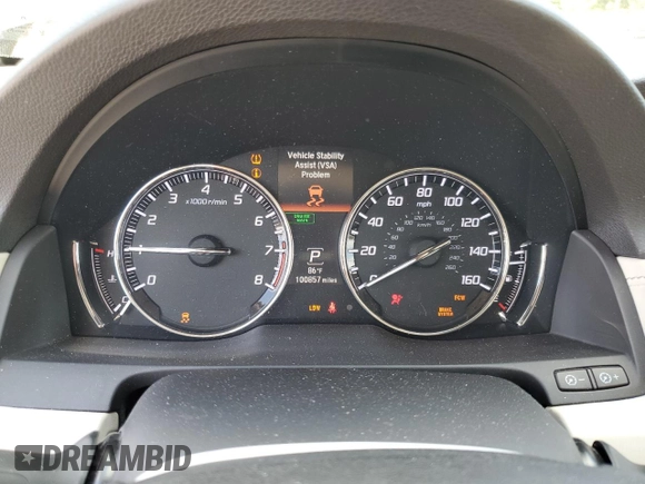 2014 Acura RLX Technology with VIN JH4KC1F59EC000494, listed as a Copart auction lot 55293475 with 100,857 mi miles and Salvage title. Bid and sale history available at DreamBid. Image 9.