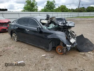 2013 Infiniti M37 with VIN JN1BY1AR4DM600154, listed as a Copart auction lot 70984064 with 0 mi miles and Salvage Title. Bid and sale history available at carsss.com. Image 4.