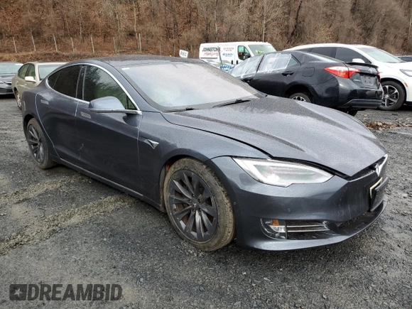 2020 Tesla Model S Long Range with VIN 5YJSA1E25LF369772, listed as a Copart auction lot 48212575 with 20,686 mi miles and Non repairable. Bid and sale history available at DreamBid. Image 4.