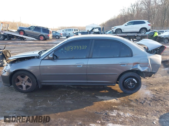 2004 Honda Civic EX with VIN 2HGES26814H604992, listed as a IAAI auction lot 41373327 with 97,545 mi miles. Bid and sale history available at carsss.com. Image 15.