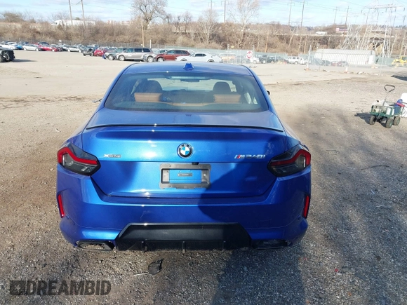 2025 BMW 2 Series M240i xDrive with VIN 3MW53CM08S8E91934, listed as a IAAI auction lot 41315308 with 1 mi miles. Bid and sale history available at carsss.com. Image 15.