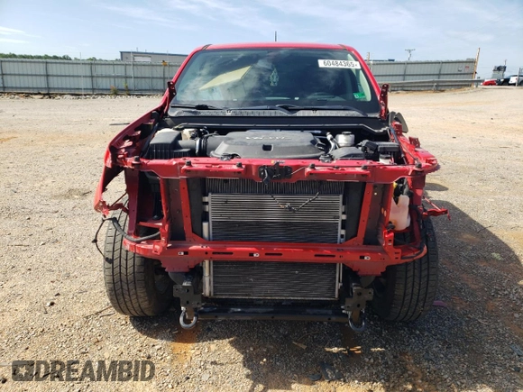 2020 Chevrolet Colorado 4WD Work Truck with VIN 1GCGTBEN0L1145933, listed as a Copart auction lot 60484365 with 70,417 mi miles and Salvage title. Bid and sale history available at DreamBid. Image 5.