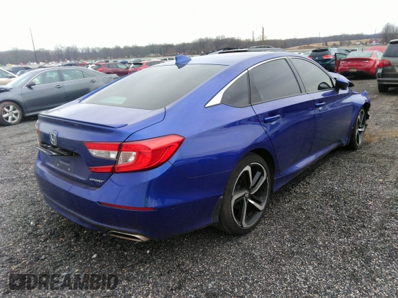 2019 Honda Accord Sedan Sport 1.5T with VIN 1HGCV1F34KA140265, listed as a IAAI auction lot 35917548 with 38,909 mi miles. Bid and sale history available at carsss.com. Image 4.