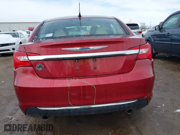 2012 Chrysler 200 Touring with VIN 1C3CCBBG4CN151574, listed as a IAAI auction lot 41796727 with 100,784 mi miles. Bid and sale history available at carsss.com. Image 16.