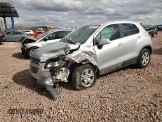 2016 Chevrolet Trax LS with VIN KL7CJKSB8GB756773, listed as a Copart auction lot 49073675 with 60,016 mi miles and Salvage Title. Bid and sale history available at carsss.com. Image 1.