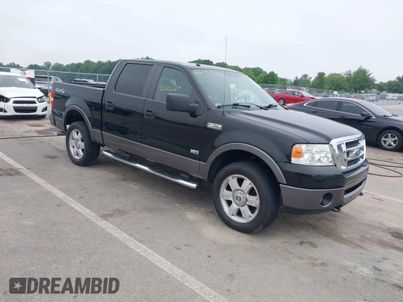 2008 Ford F-150 XLT with VIN 1FTPW14V88KD62523, listed as a IAAI auction lot 42502127 with 153,195 mi miles and . Bid and sale history available at DreamBid. Image 1.