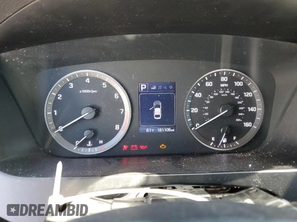 2016 Hyundai Sonata SE z VIN 5NPE24AF7GH365881, wystawiony jako Copart lot #49888055 z przebiegiem 181 106 mil mil oraz Szkoda całkowita • Salvage title. Historia ofert i sprzedaży dostępna na DreamBid. Obrazek 9.