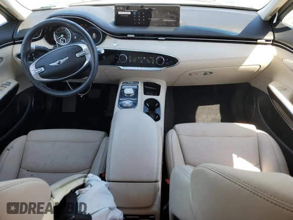 2023 Genesis GV70 2.5T with VIN KMUMADTB9PU095628, listed as a Copart auction lot 51536305 with 49,853 mi miles and Salvage Title. Bid and sale history available at DreamBid. Image 8.