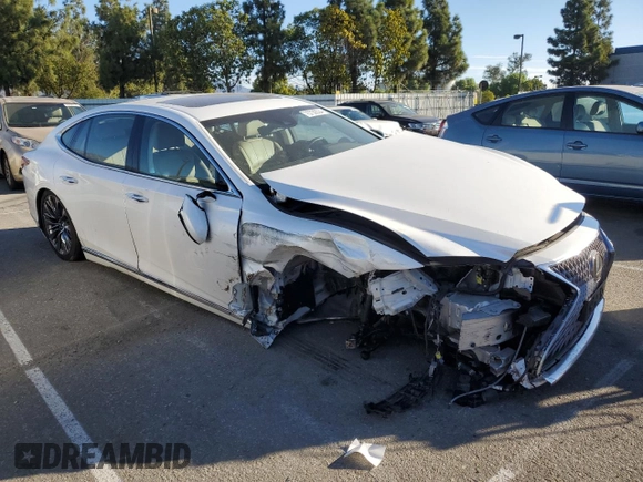 2020 Lexus LS with VIN JTHD51FF5L5012803, listed as a Copart auction lot 75730534 with 30,365 mi miles and Salvage Title. Bid and sale history available at carsss.com. Image 4.