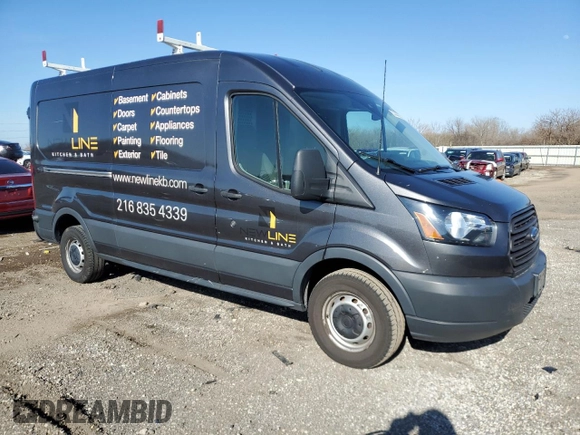 2018 Ford Transit with VIN 1FTYR2CM6JKA09519, listed as a Copart auction lot 51443855 with 177,239 mi miles and Salvage Title. Bid and sale history available at DreamBid. Image 4.