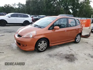 2007 Honda Fit Sport with VIN JHMGD38627S039974, listed as a Copart auction lot 61540635 with 165,559 mi miles and Salvage title. Bid and sale history available at DreamBid. Image 1.