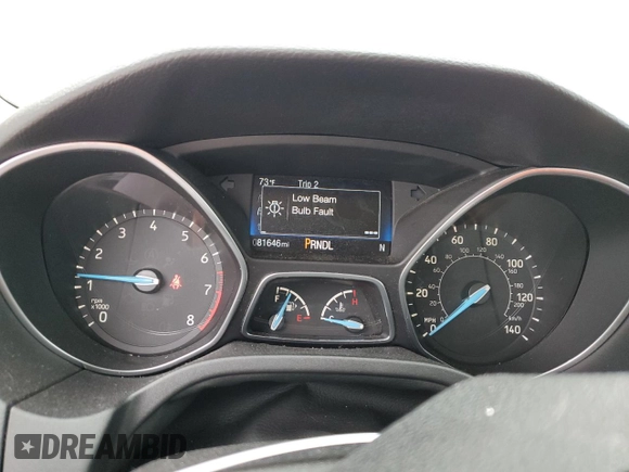 2017 Ford Focus SE with VIN 1FADP3F22HL291799, listed as a Copart auction lot 53789195 with 81,646 mi miles and Salvage title. Bid and sale history available at DreamBid. Image 9.