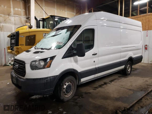 2018 Ford Transit with VIN 1FTBW3XMXJKA11644, listed as a Copart auction lot 43737365 with 114,007 mi miles and Clean title. Bid and sale history available at DreamBid. Image 1.