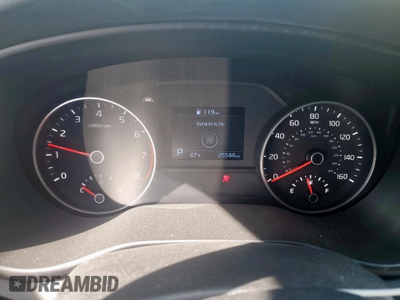 2022 Kia Sportage EX with VIN KNDPN3AC8N7955332, listed as a Copart auction lot 47824755 with 25,544 mi miles and Salvage title. Bid and sale history available at DreamBid. Image 9.