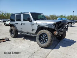 2021 Jeep Wrangler Unlimited Willys z VIN 1C4HJXDN6MW590786, wystawiony jako Copart lot #52903845 z przebiegiem Nie podano mil oraz Szkoda całkowita • Salvage title. Historia ofert i sprzedaży dostępna na DreamBid. Obrazek 4.