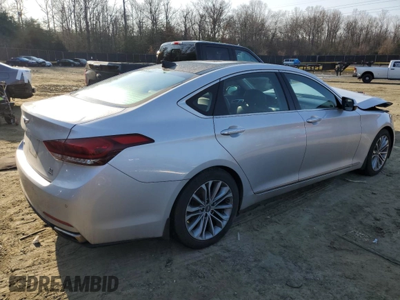2017 Genesis G80 3.8L с VIN KMHGN4JE4HU191844, выставлен на аукционе Copart как лот 43649535 с пробегом 66 256 миль миль и Списание • Salvage title. История ставок и продаж доступна на DreamBid. Изображение 3.