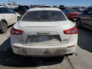 2015 Maserati Ghibli S Q4 with VIN ZAM57RTA3F1135093, listed as a Copart auction lot 47690163 with 107,198 mi miles. Bid and sale history available at carsss.com. Image 6.